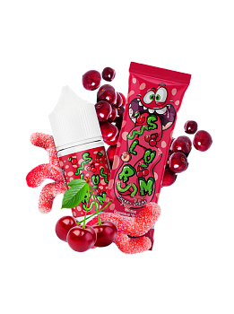 Жидкость для ЭСДН Slurm Zero "Cherry Worms" 27мл 0мг.